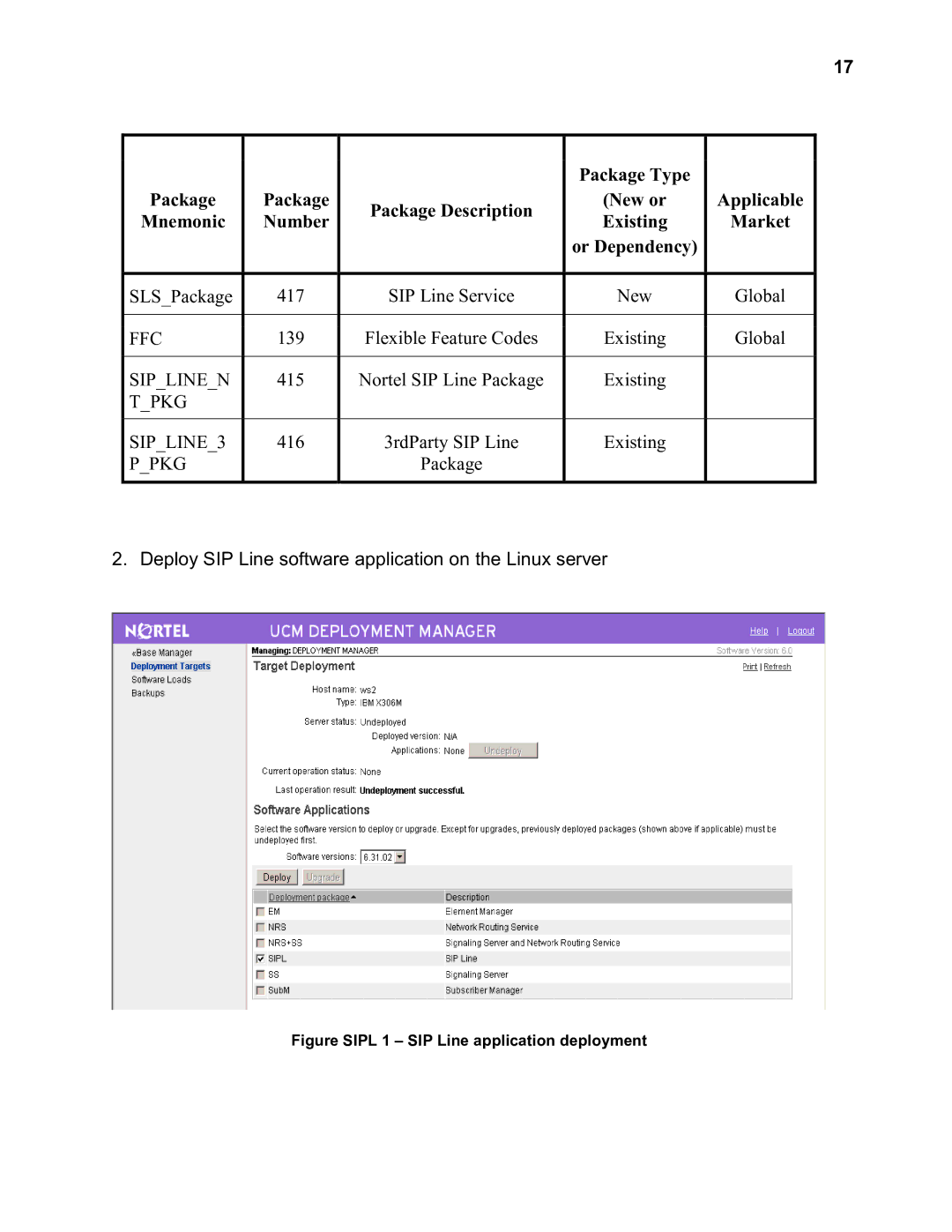 Nortel Networks 2330 quick start Deploy SIP Line software application on the Linux server 