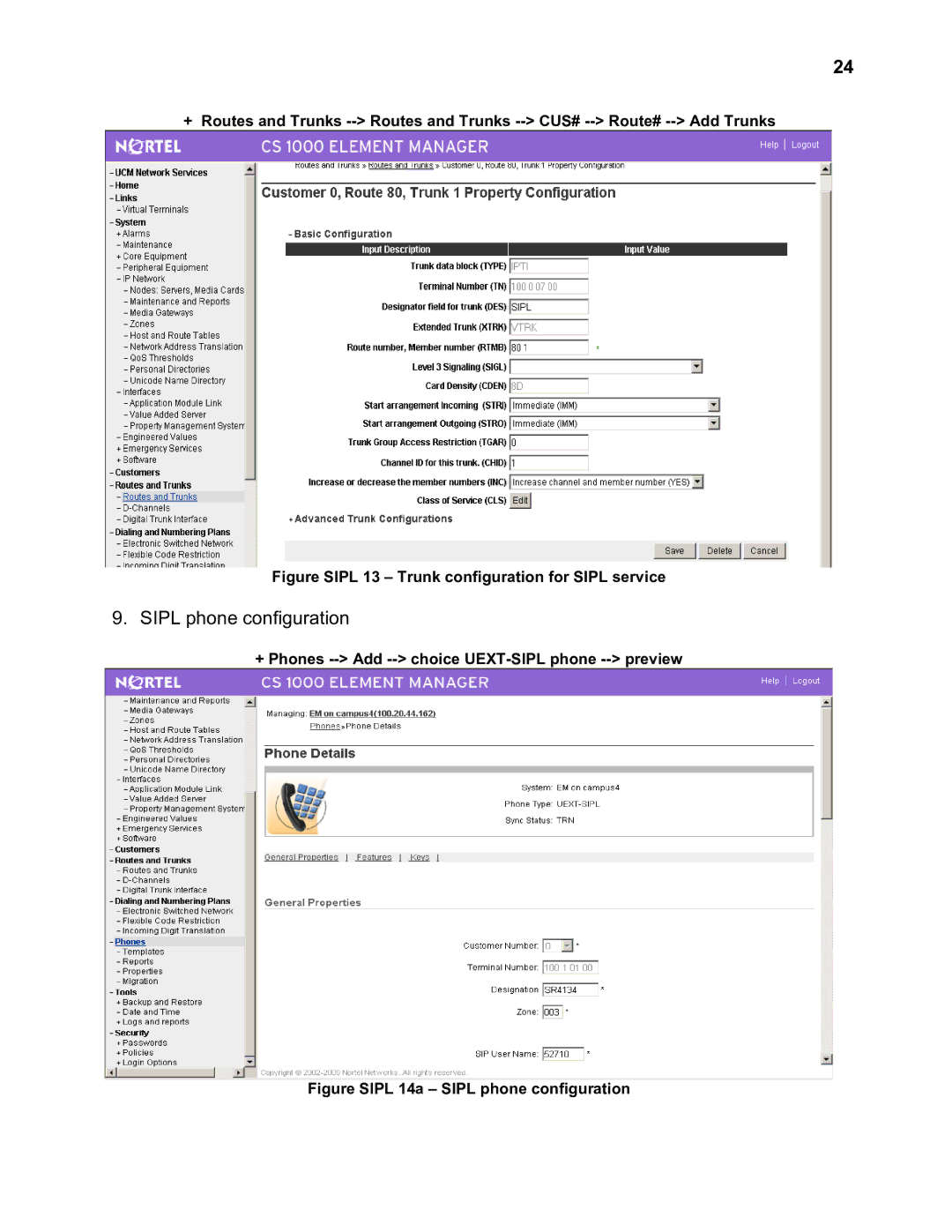 Nortel Networks 2330 quick start Sipl phone configuration 