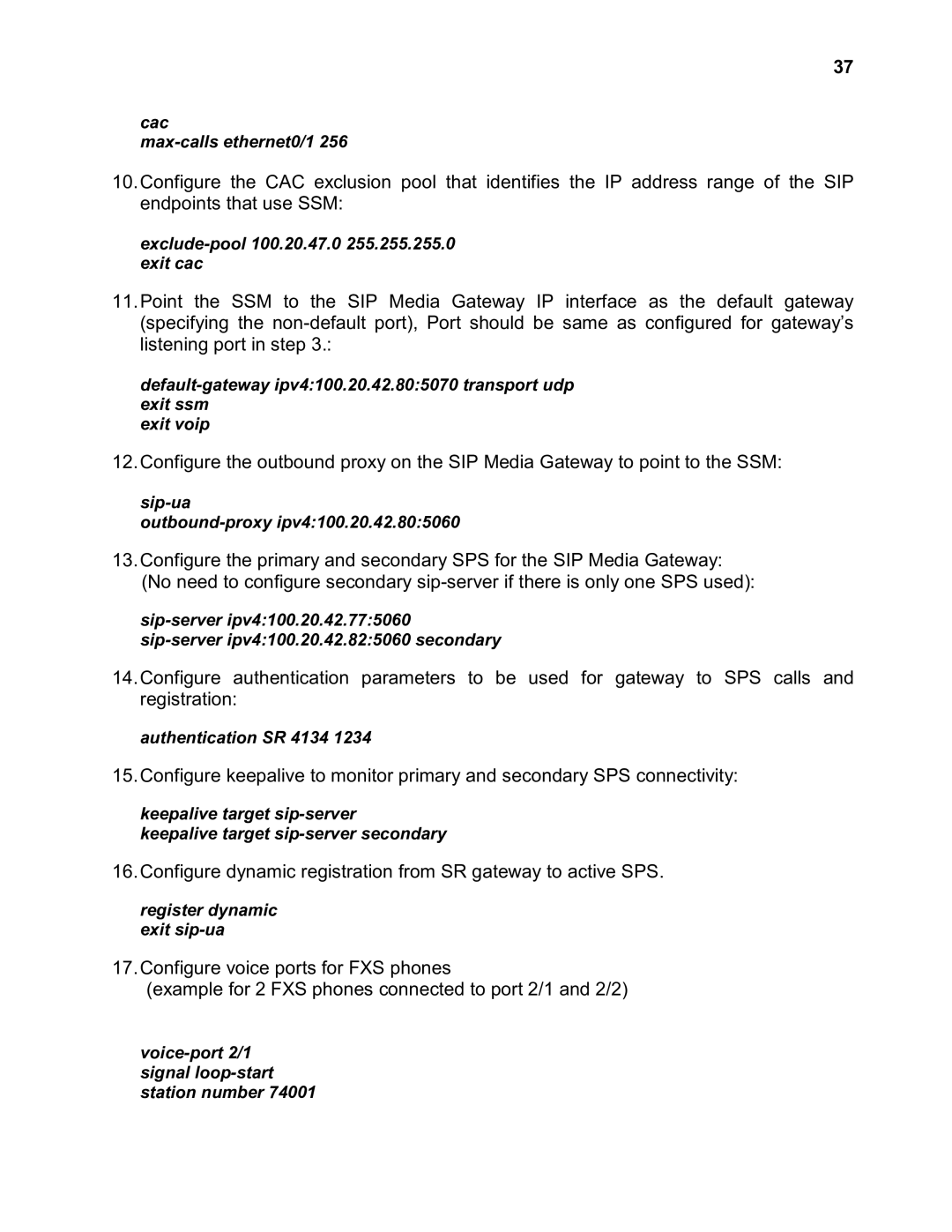 Nortel Networks 2330 quick start Configure dynamic registration from SR gateway to active SPS 