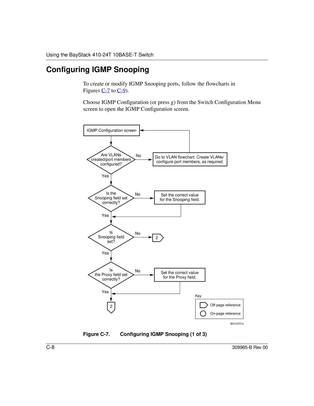 Nortel Networks 24T manual Figure C-7. Configuring Igmp Snooping 1 