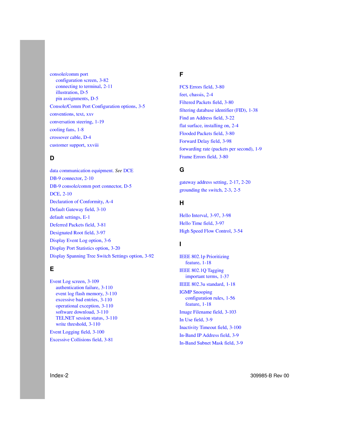 Nortel Networks 24T manual Index-2 