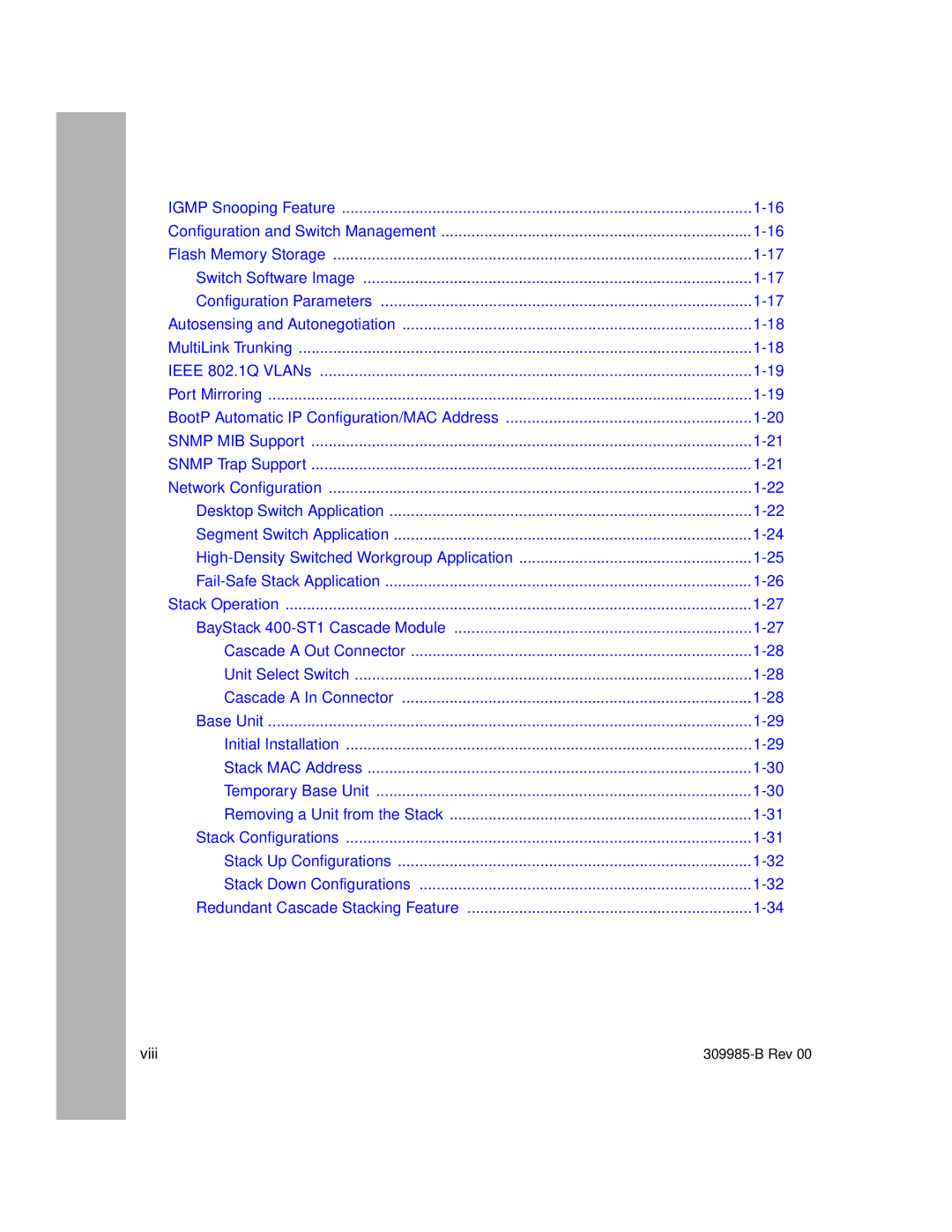 Nortel Networks 24T manual Switch Software Image Configuration Parameters 