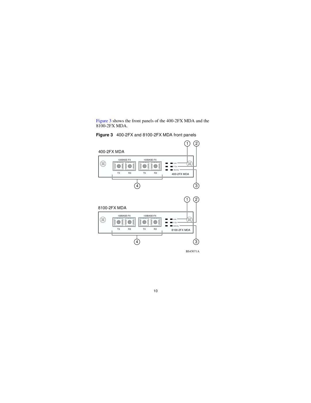 Nortel Networks 302403-G manual 400-2FX MDA 