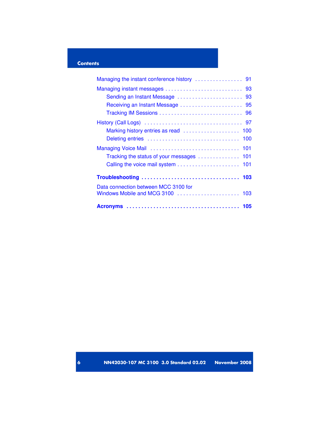 Nortel Networks 3100 manual Troubleshooting 