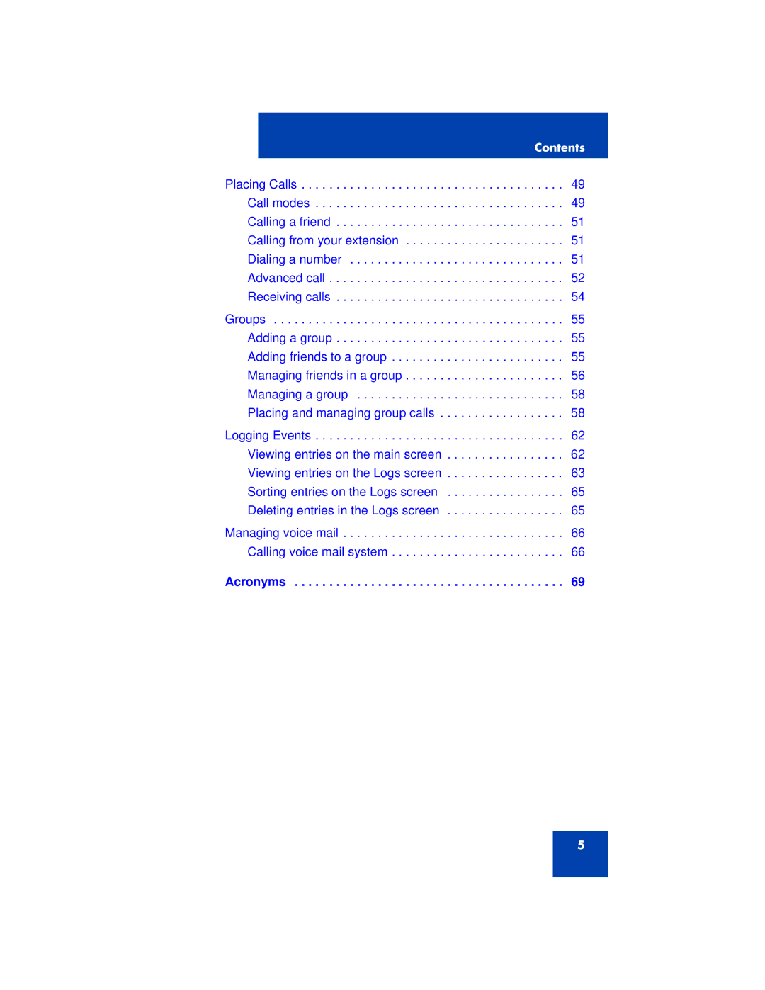 Nortel Networks 3100 manual Acronyms 