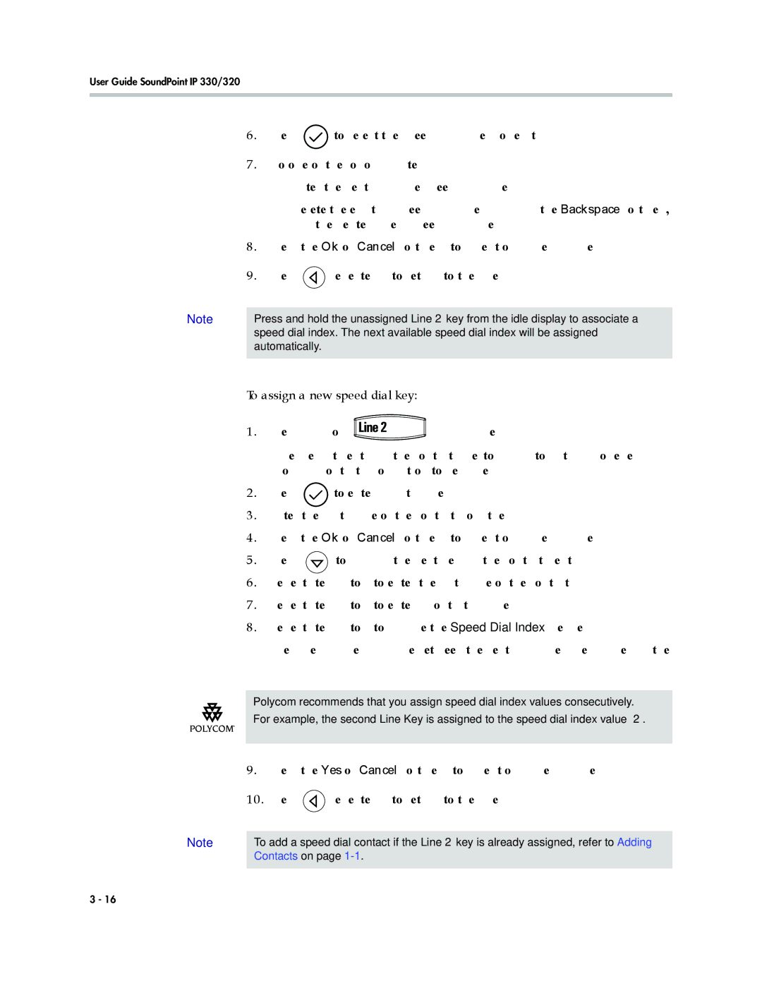 Nortel Networks 320, 330 manual To assign a new speed dial key 