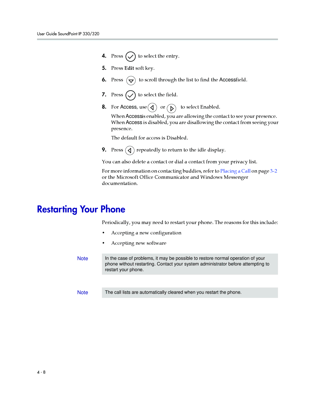 Nortel Networks 320, 330 manual Restarting Your Phone 