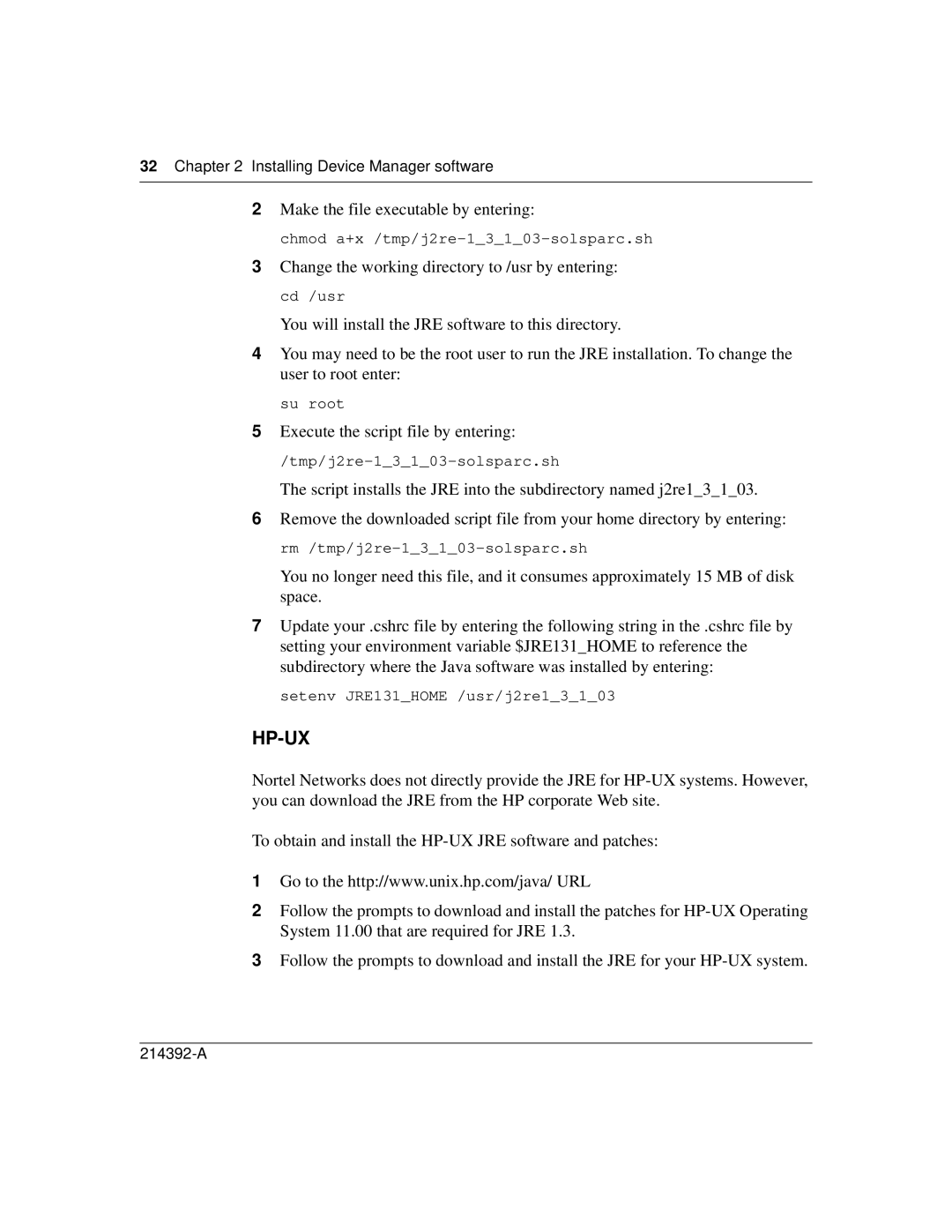 Nortel Networks 380-24F manual Hp-Ux 