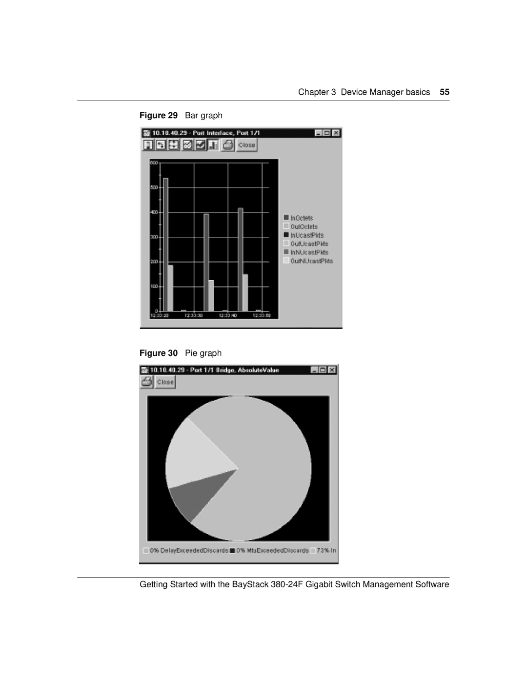 Nortel Networks 380-24F manual Bar graph 