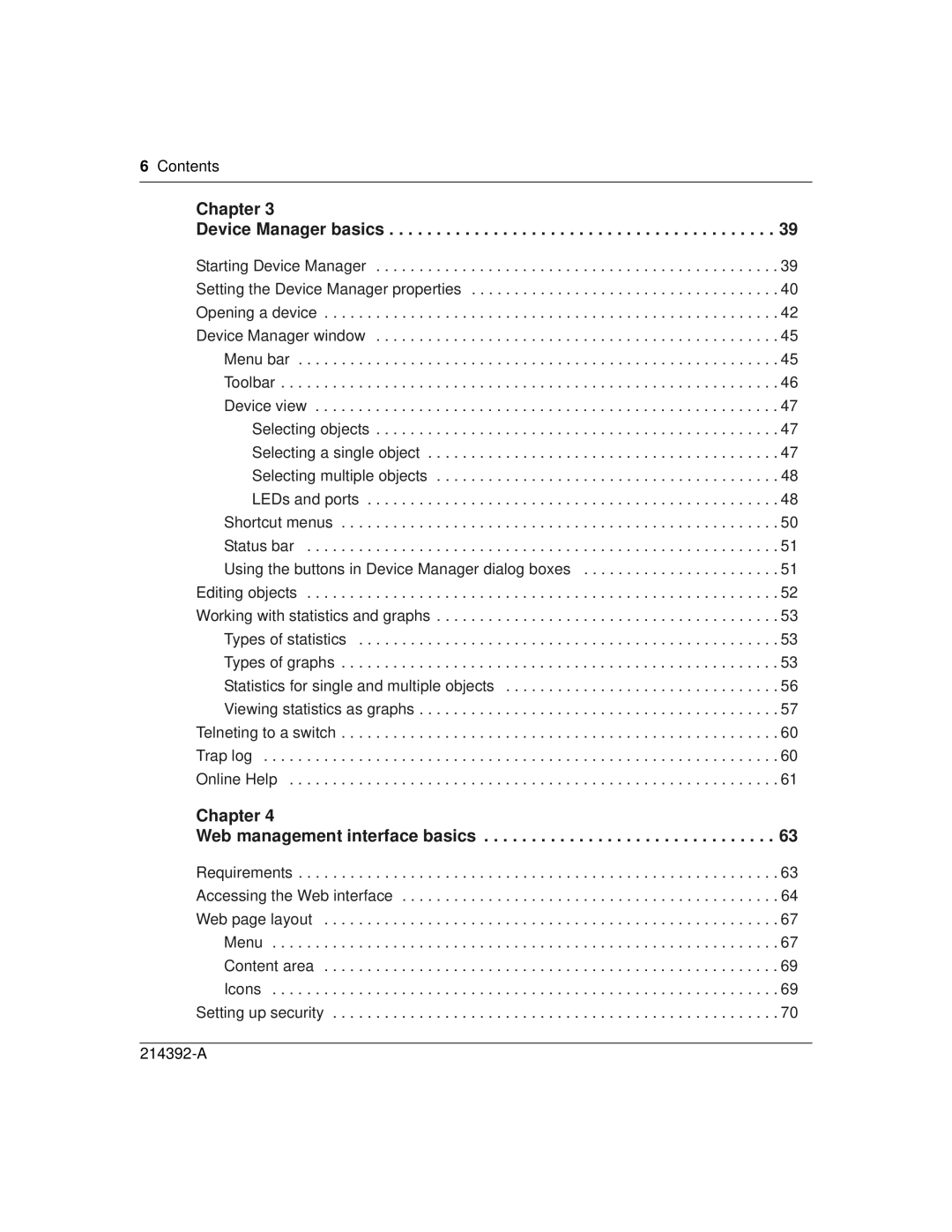 Nortel Networks 380-24F manual Chapter Device Manager basics, Contents 