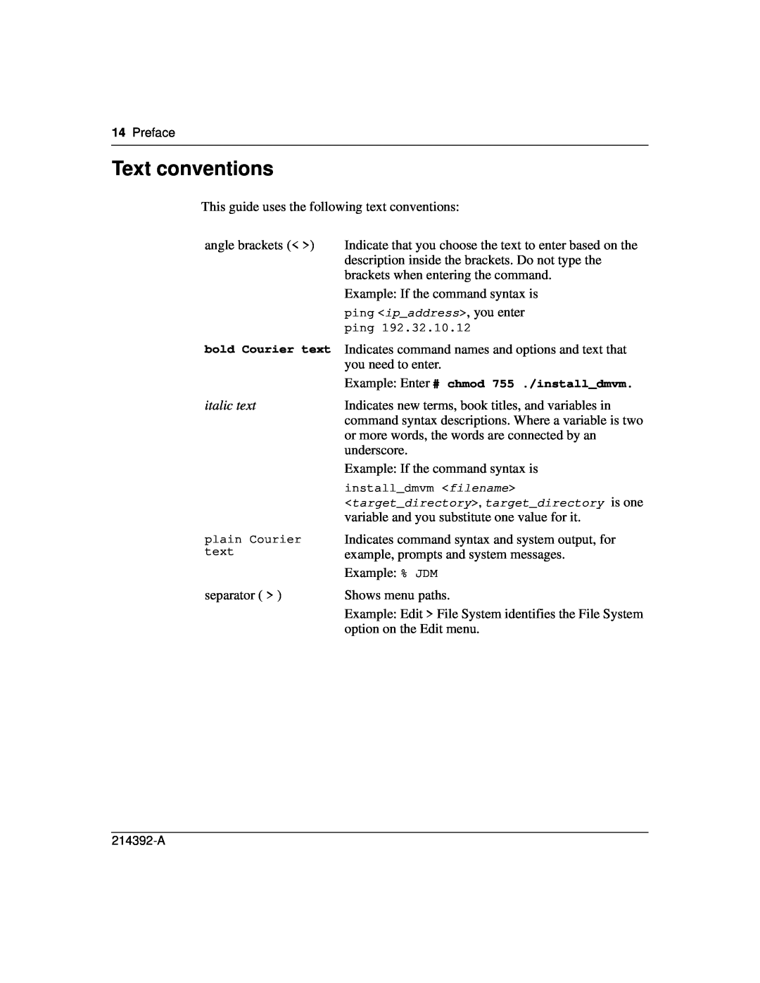 Nortel Networks 380-24F manual Text conventions, italic text 