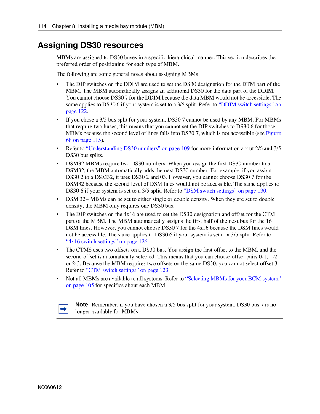 Nortel Networks 400 4.0, BCM200 manual Assigning DS30 resources 