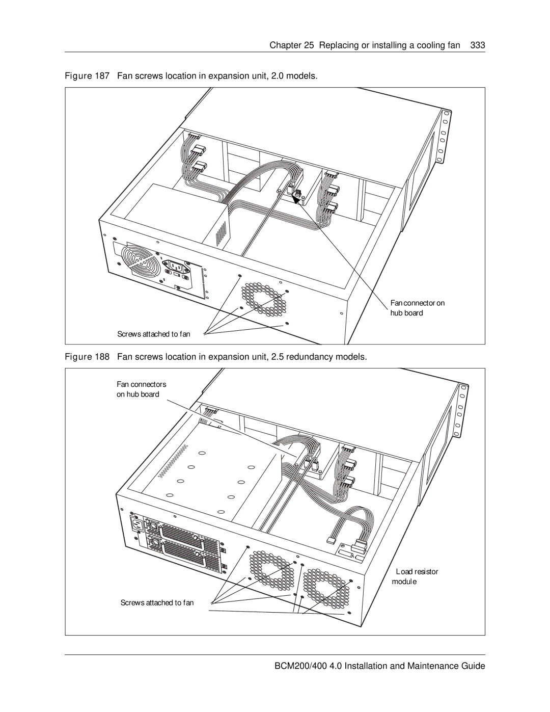 Nortel Networks BCM200, 400 4.0 manual Fan 