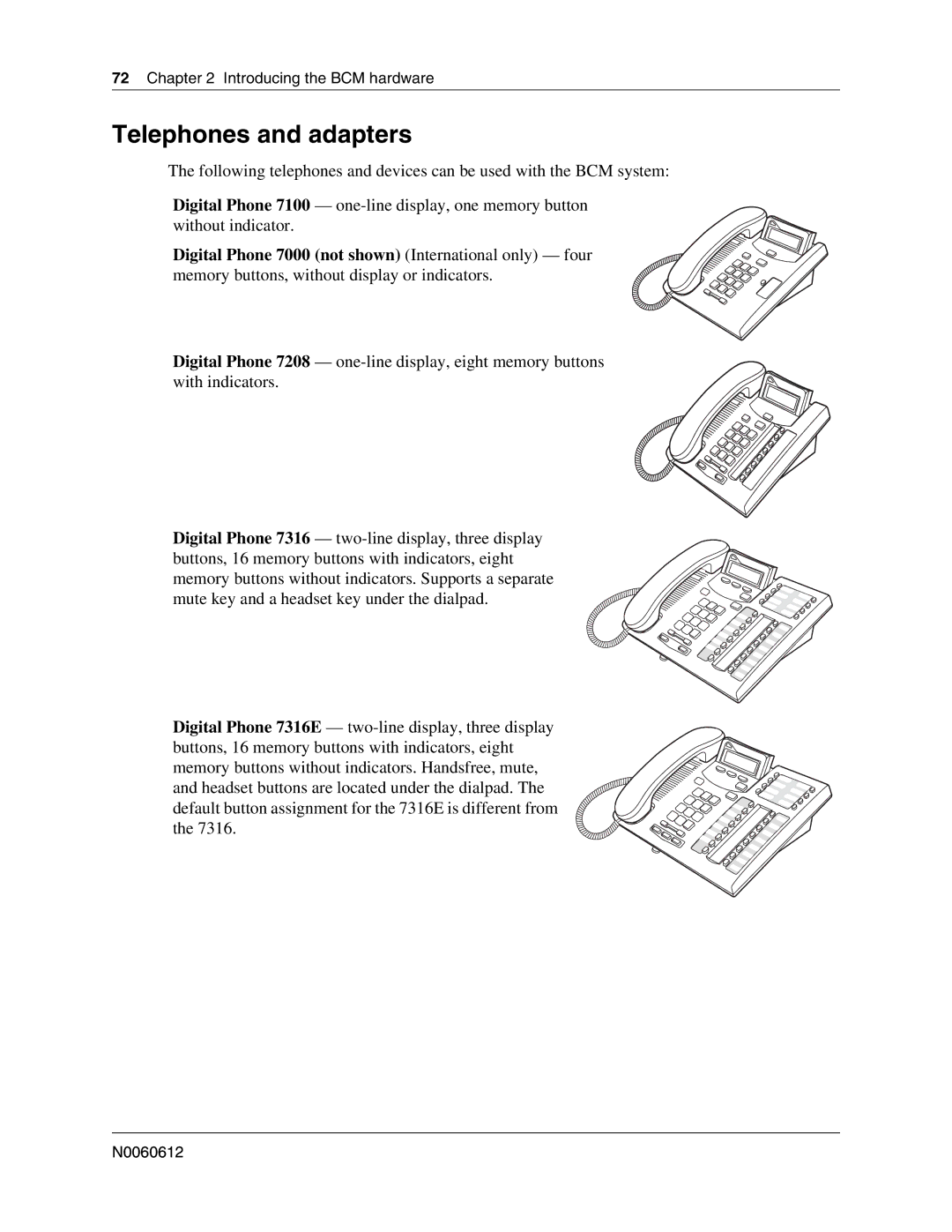 Nortel Networks 400 4.0, BCM200 manual Telephones and adapters, Introducing the BCM hardware 