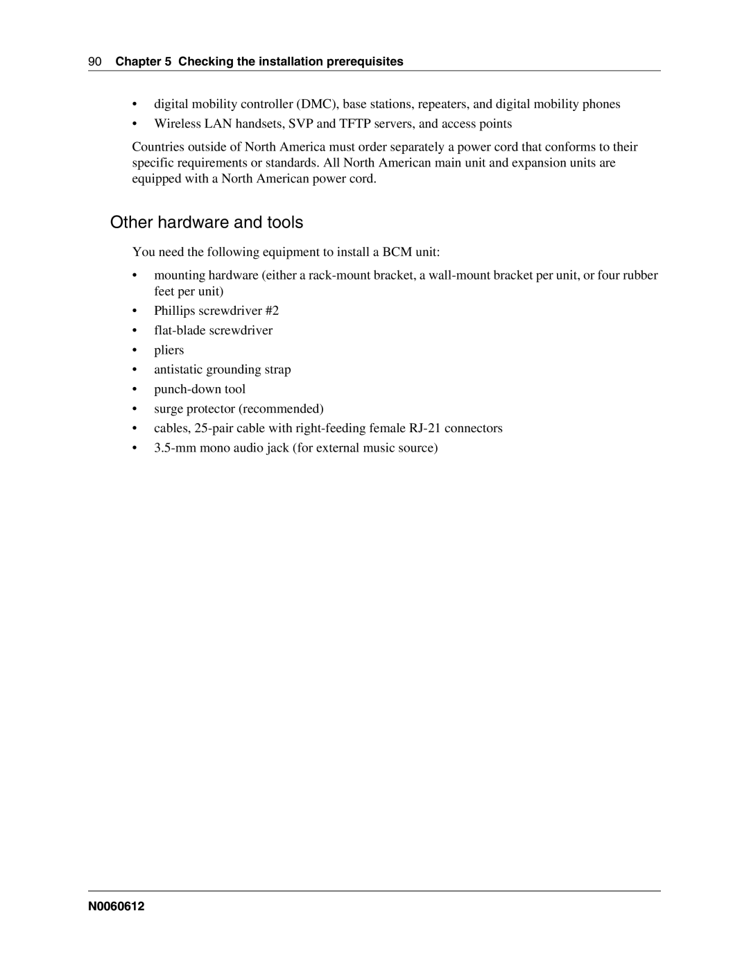 Nortel Networks 400 4.0, BCM200 manual Other hardware and tools 