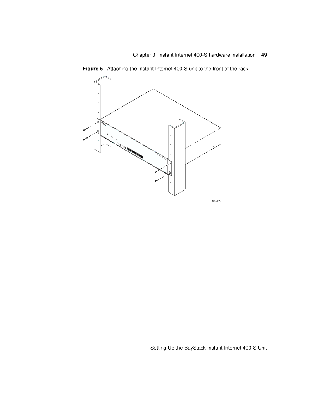 Nortel Networks 400-S manual 10045FA 