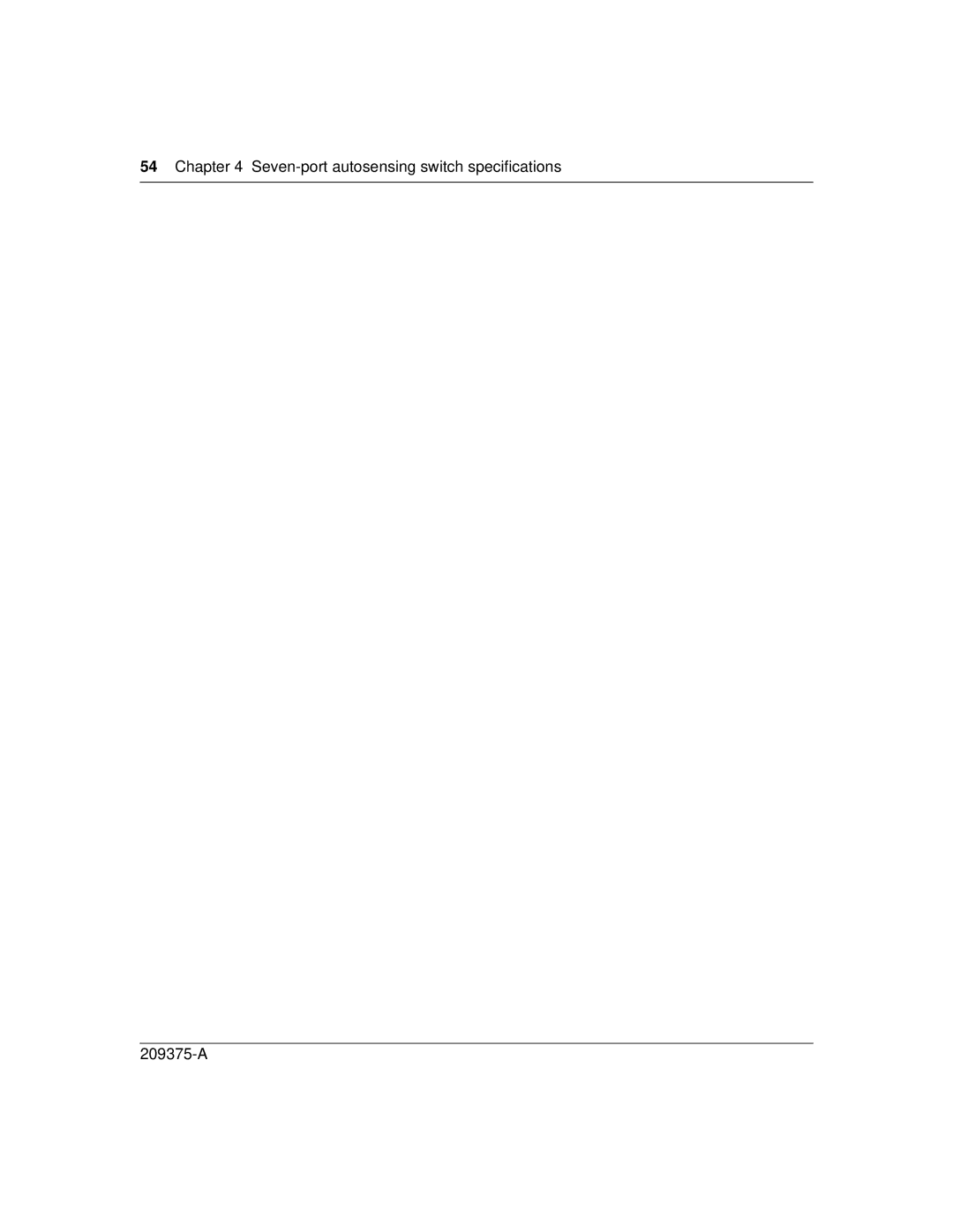 Nortel Networks 400-S manual Seven-port autosensing switch specifications 209375-A 