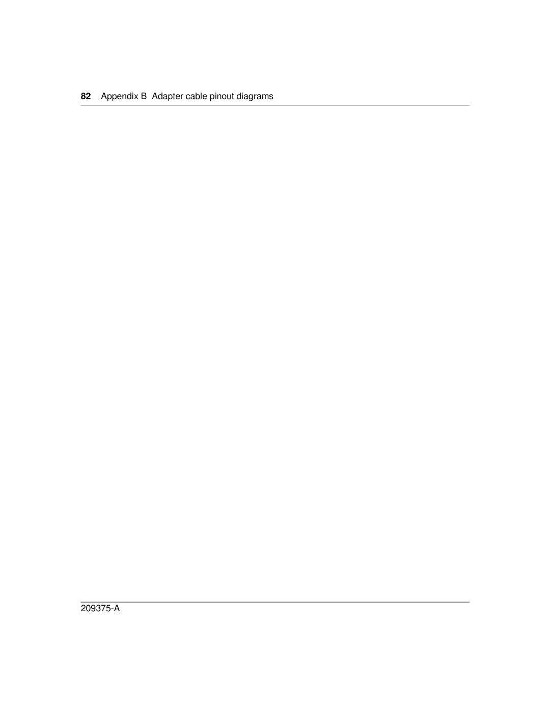 Nortel Networks 400-S manual Appendix B Adapter cable pinout diagrams 209375-A 