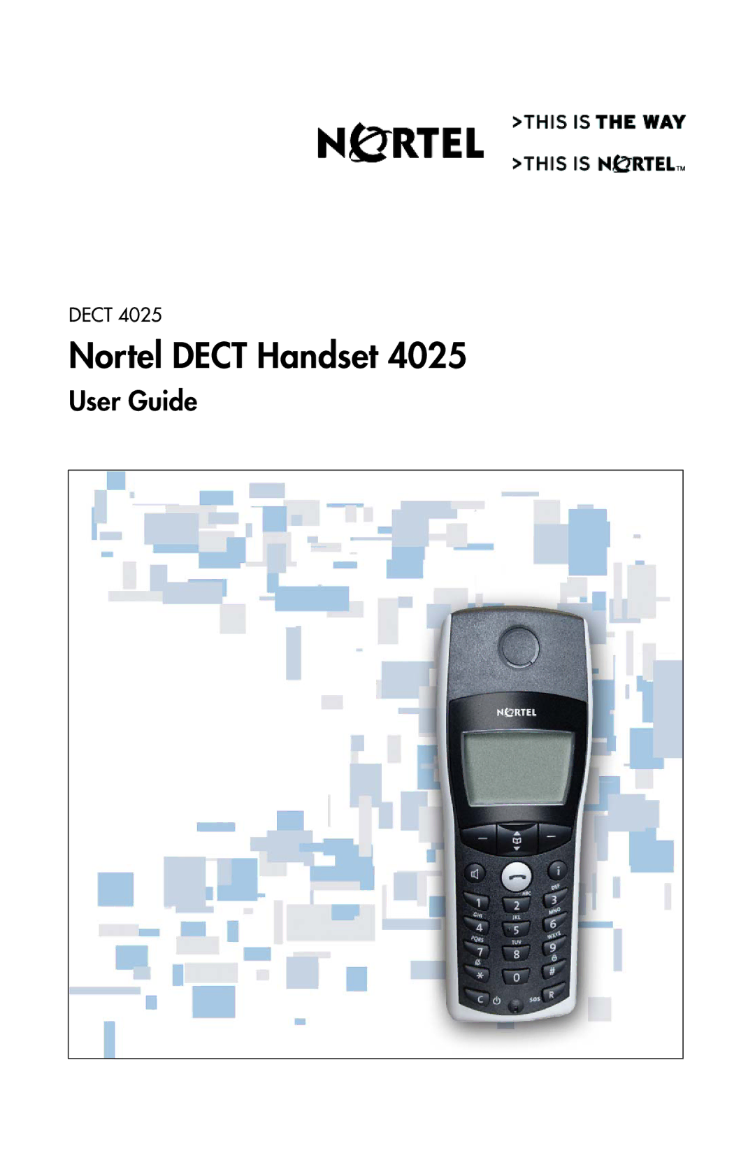 Nortel Networks 4025 manual Nortel Dect Handset 