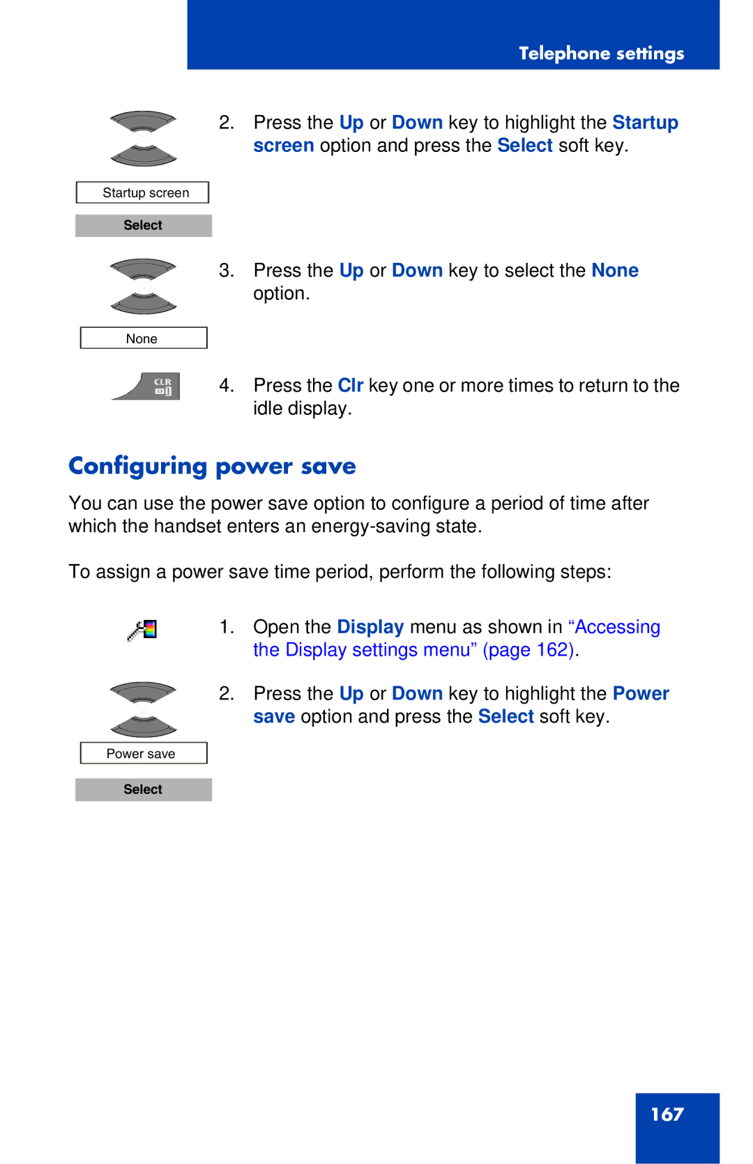 Nortel Networks 4027 manual Configuring power save 