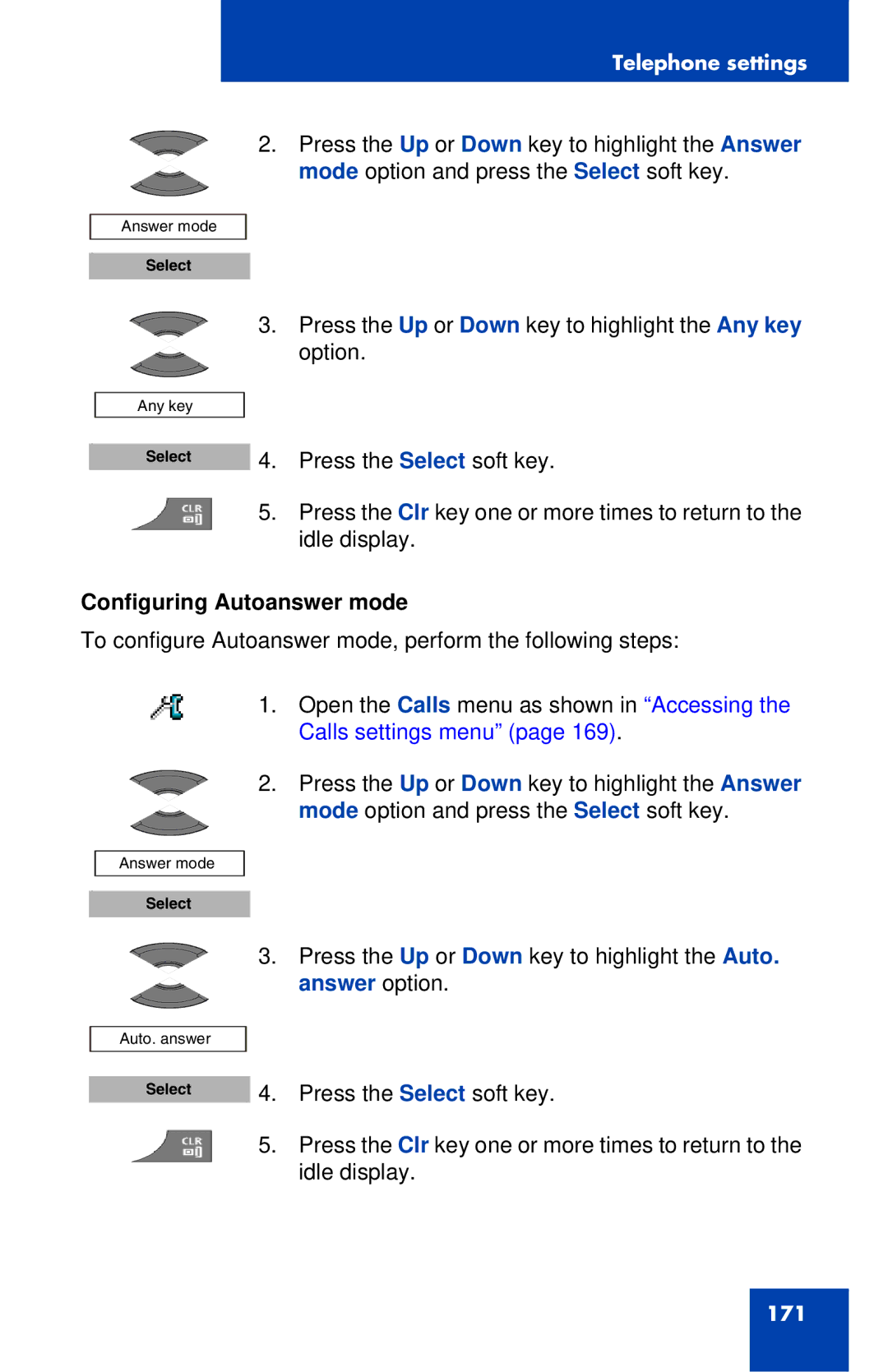 Nortel Networks 4027 manual Configuring Autoanswer mode 