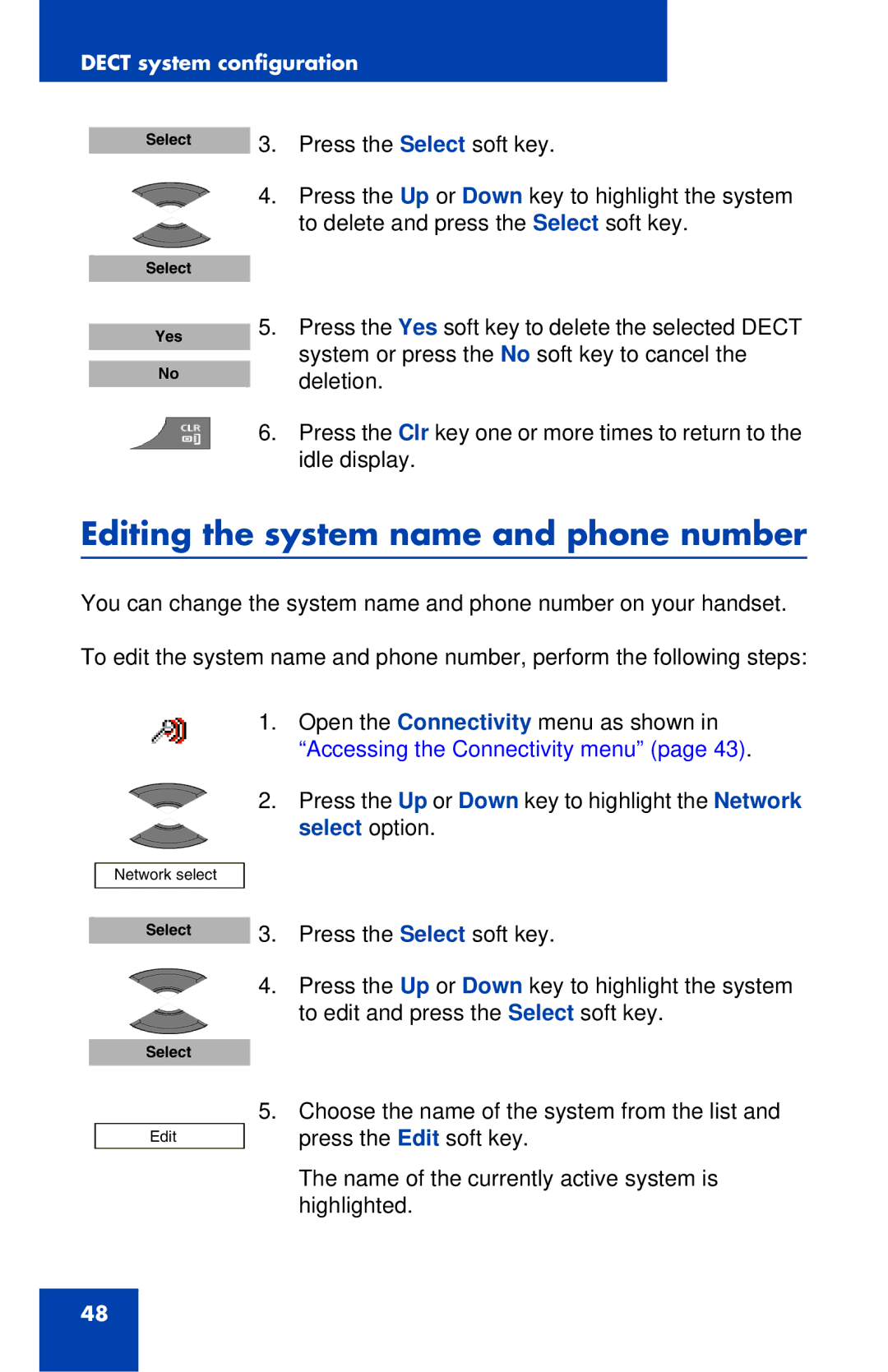 Nortel Networks 4027 manual Editing the system name and phone number 