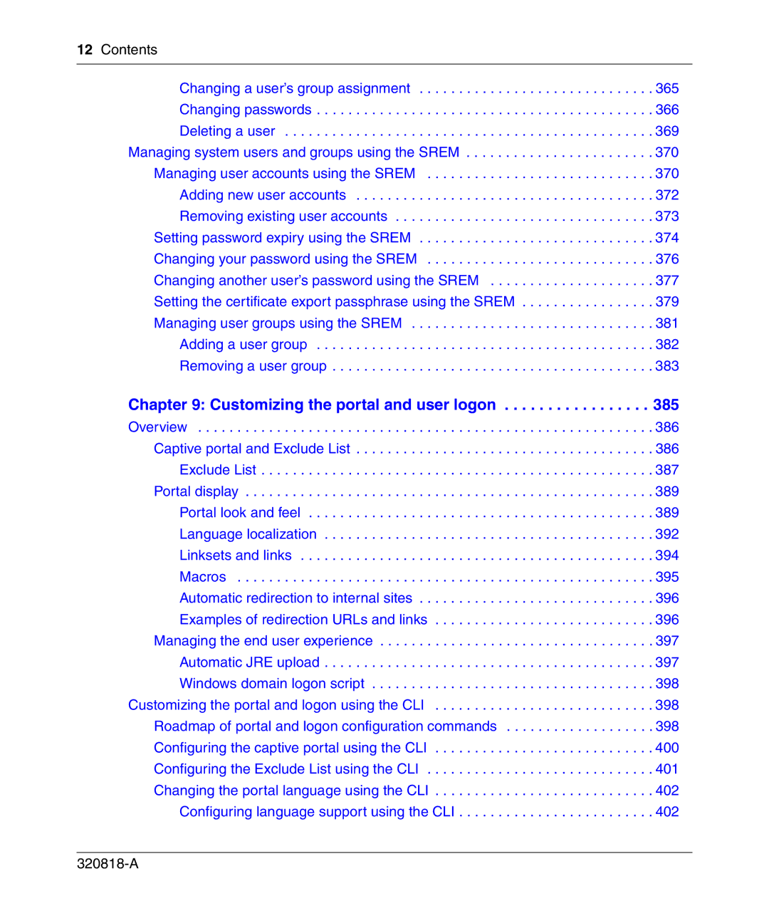 Nortel Networks 4050 manual Customizing the portal and user logon 