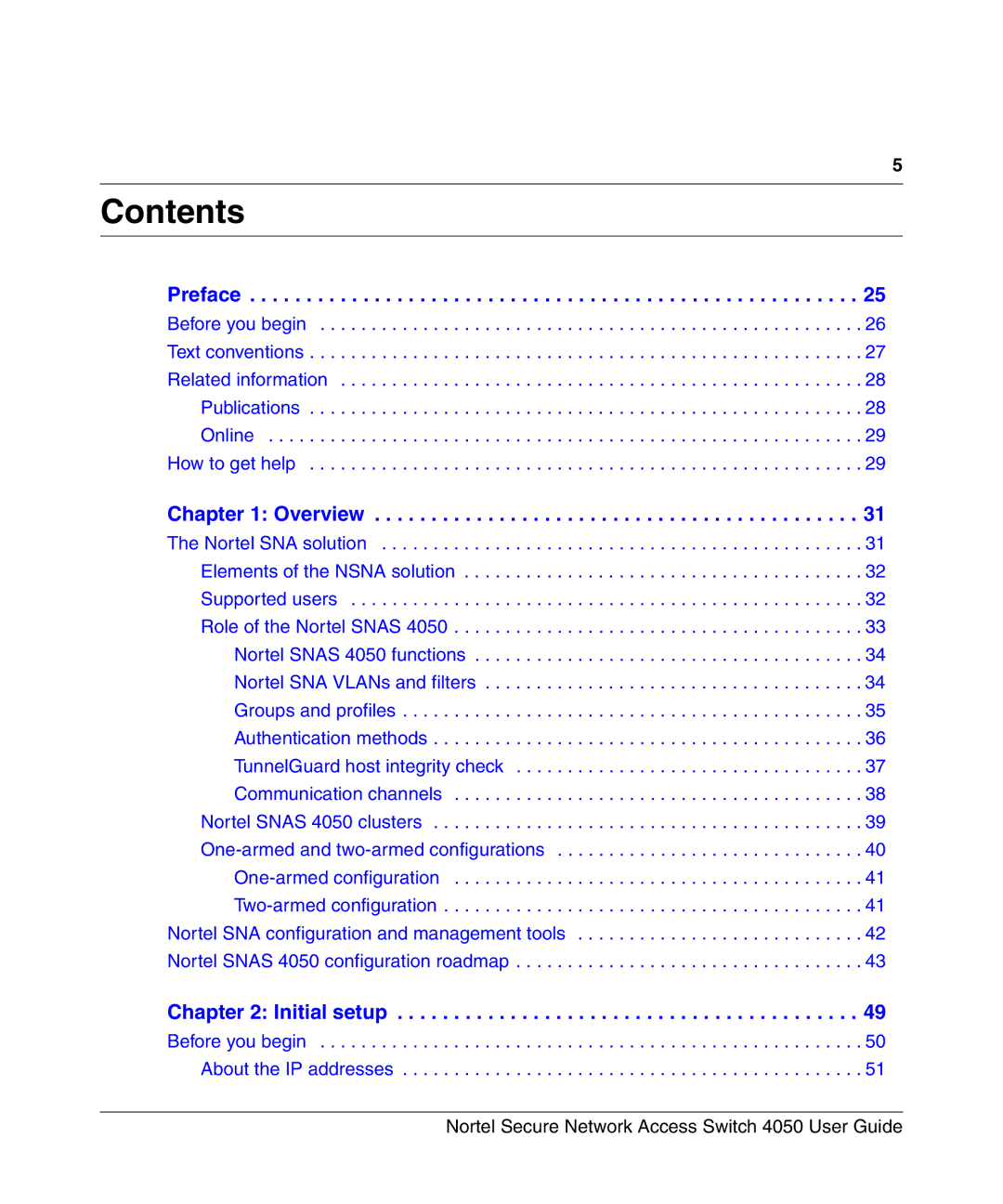 Nortel Networks 4050 manual Contents 