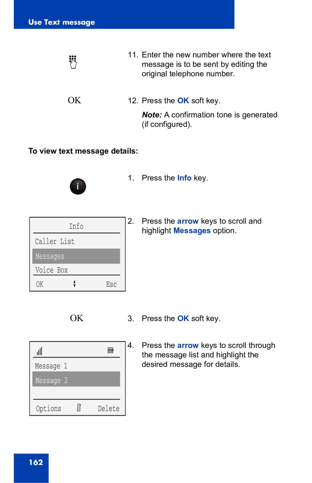 Nortel Networks 4060 manual To view text message details 