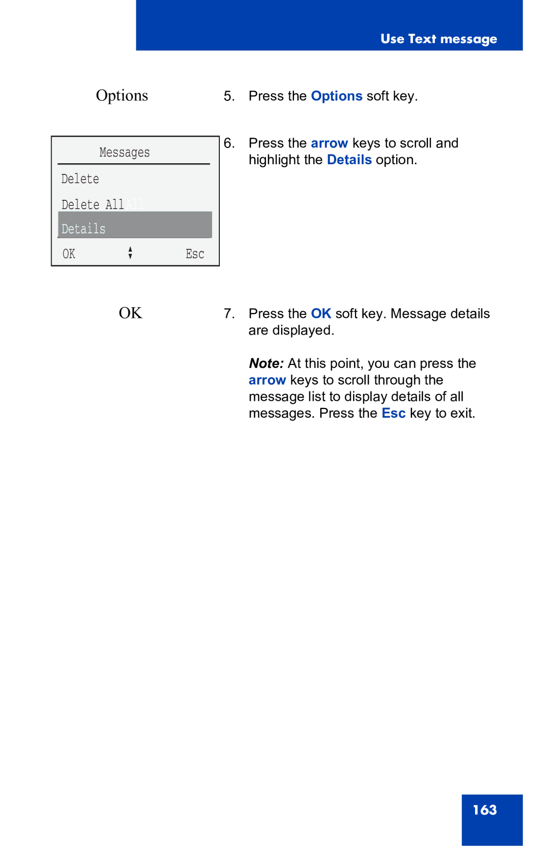 Nortel Networks 4060 manual Messages Delete Delete AllAll, Details 