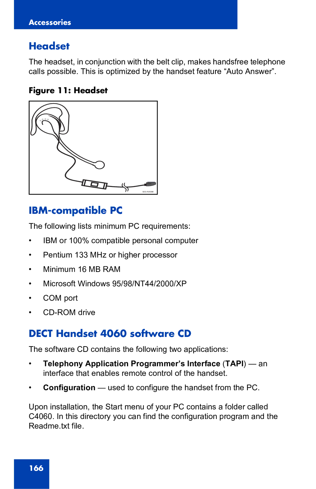 Nortel Networks manual Headset, IBM-compatible PC, Dect Handset 4060 software CD 