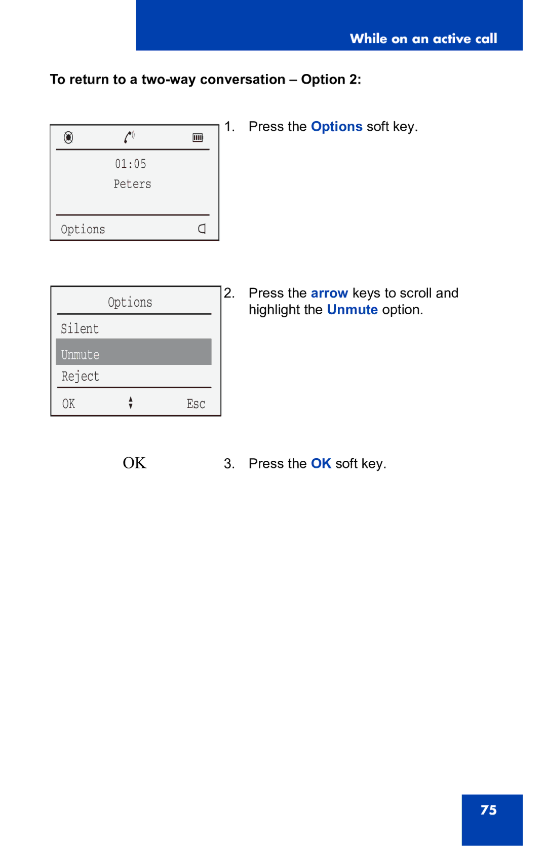 Nortel Networks 4060 manual Unmute 