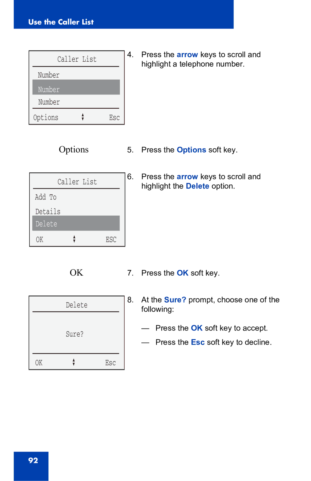 Nortel Networks 4060 manual Caller List Add To Details, Delete 