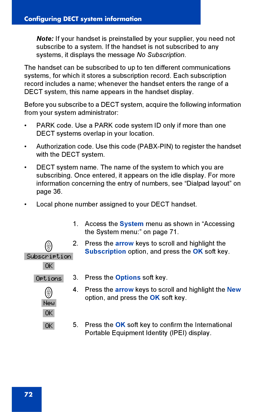 Nortel Networks 4065R manual Subscription 