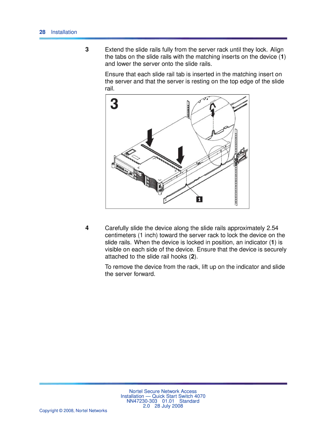 Nortel Networks 4070 quick start Installation 