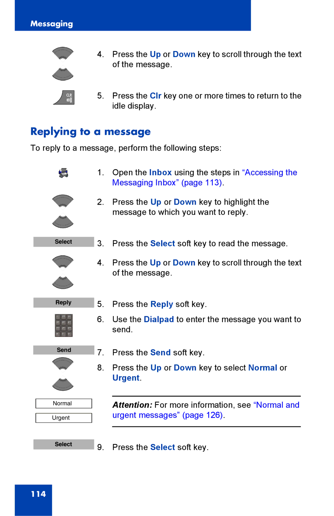 Nortel Networks 4075 manual Replying to a message 