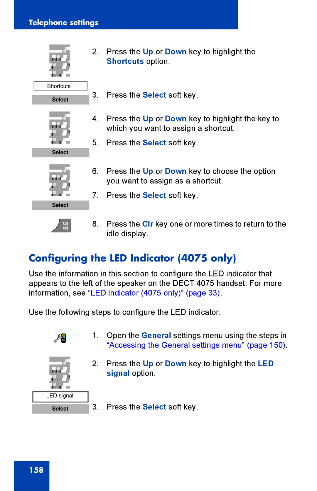 Nortel Networks manual Configuring the LED Indicator 4075 only 