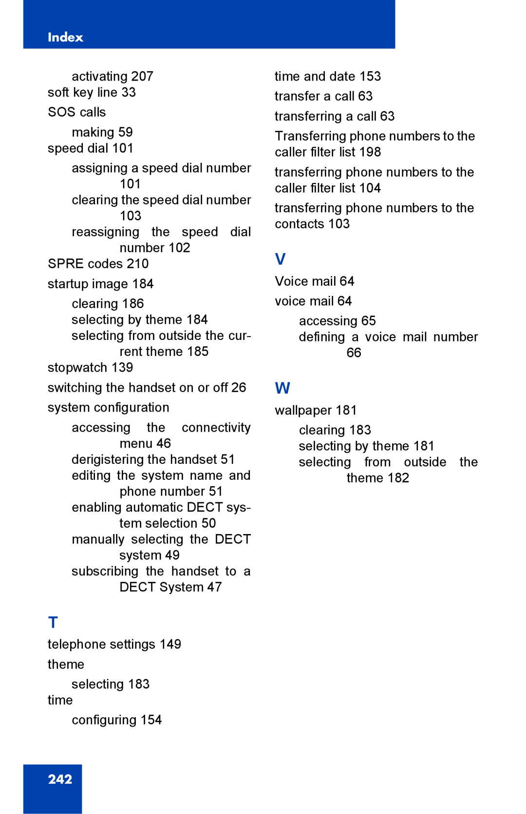 Nortel Networks 4075 manual 242 