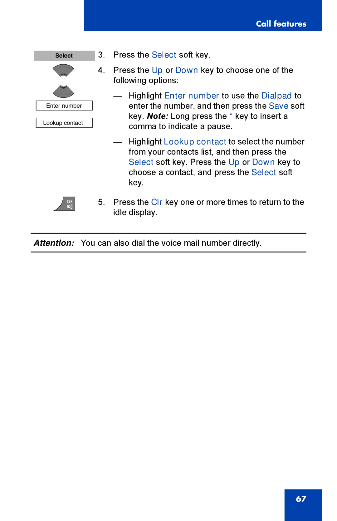 Nortel Networks 4075 manual Enter number Lookup contact 