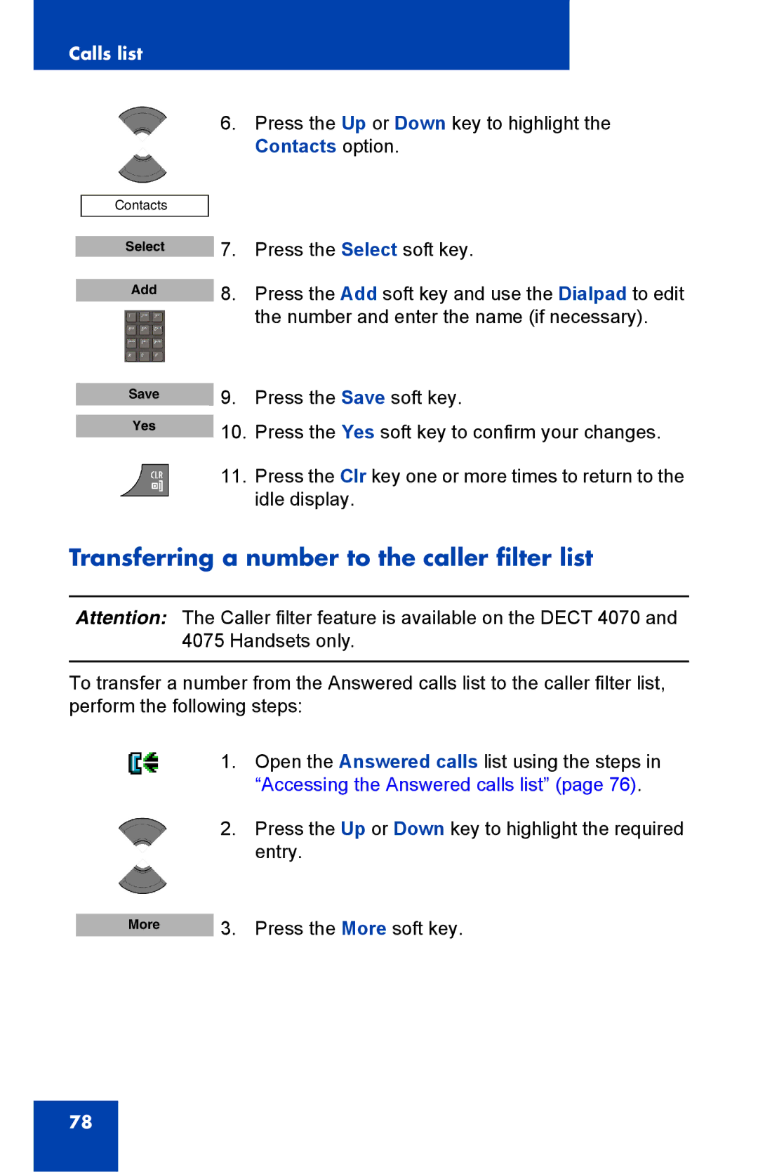 Nortel Networks 4075 manual Select Add Save Yes 