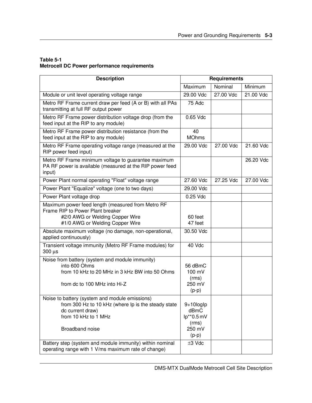 Nortel Networks 411-2021-111 manual Power and Grounding Requirements 