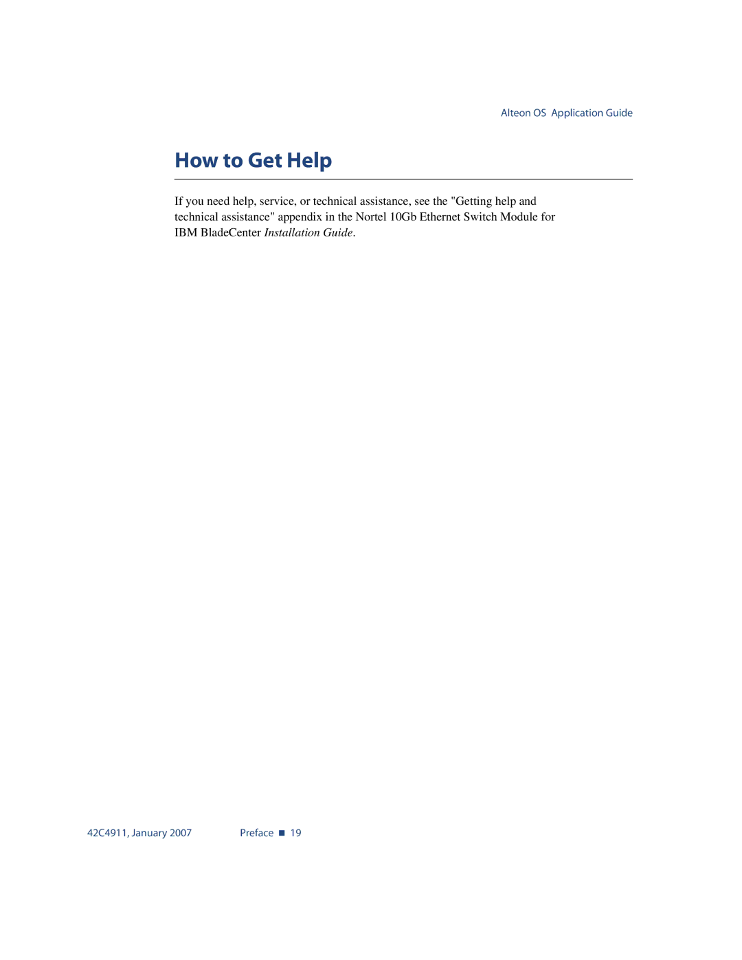 Nortel Networks 42C4911 manual How to Get Help 