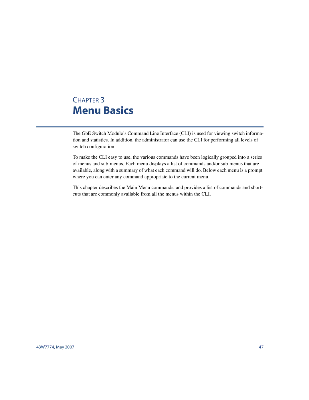 Nortel Networks 43W7774 manual Menu Basics 