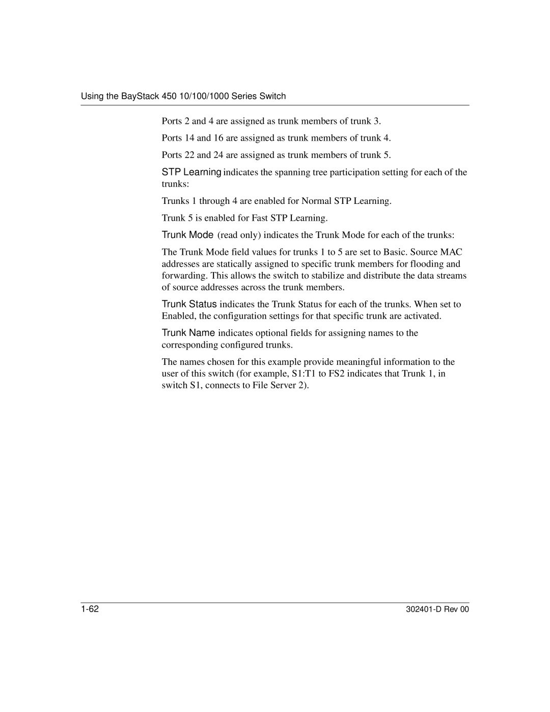 Nortel Networks manual Using the BayStack 450 10/100/1000 Series Switch 