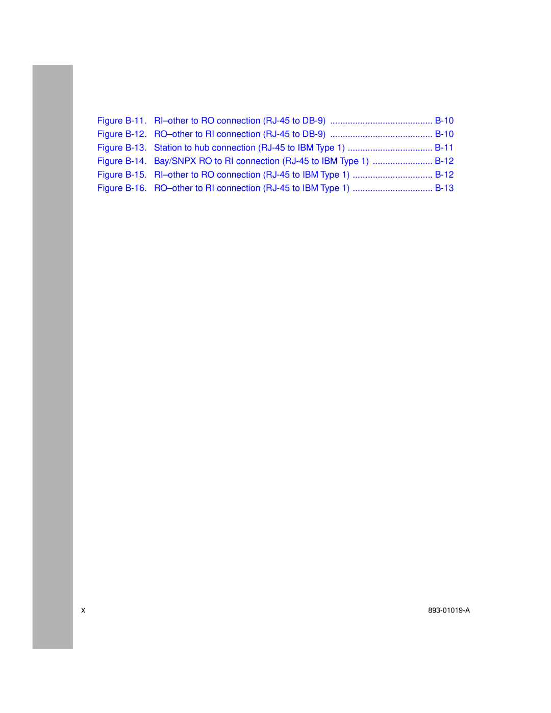 Nortel Networks 5000BH manual Figure B -11. RI-other to RO connection RJ-45 to DB-9 