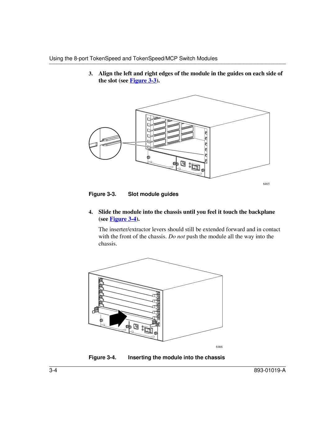 Nortel Networks 5000BH manual Slot module guides 