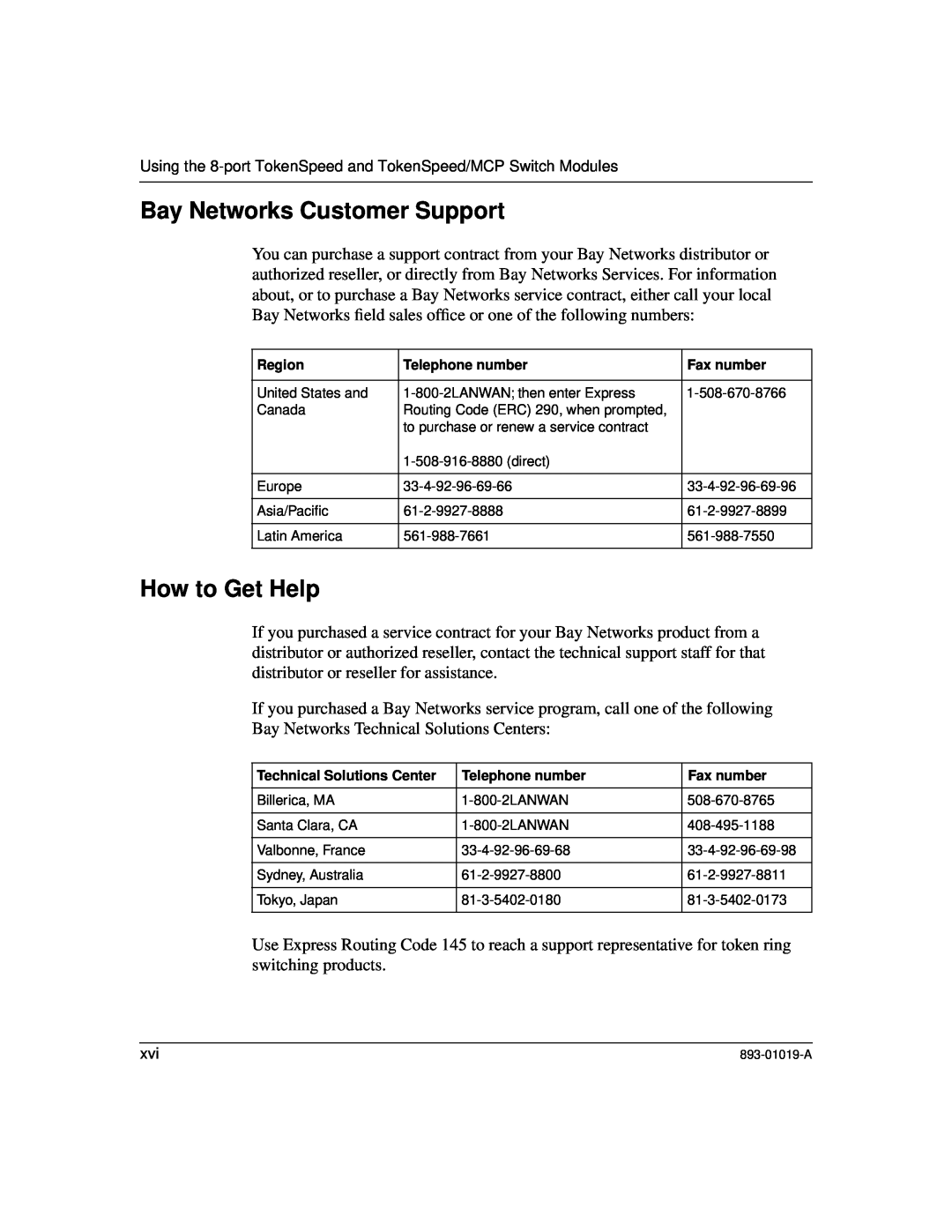 Nortel Networks 5000BH manual Bay Networks Customer Support, How to Get Help 