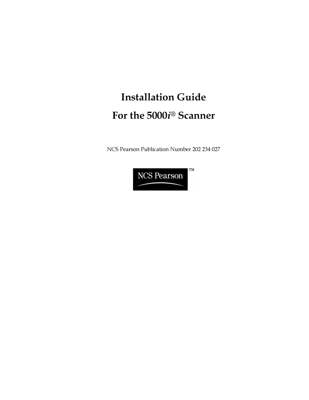 Nortel Networks manual Installation Guide For the 5000i Scanner 