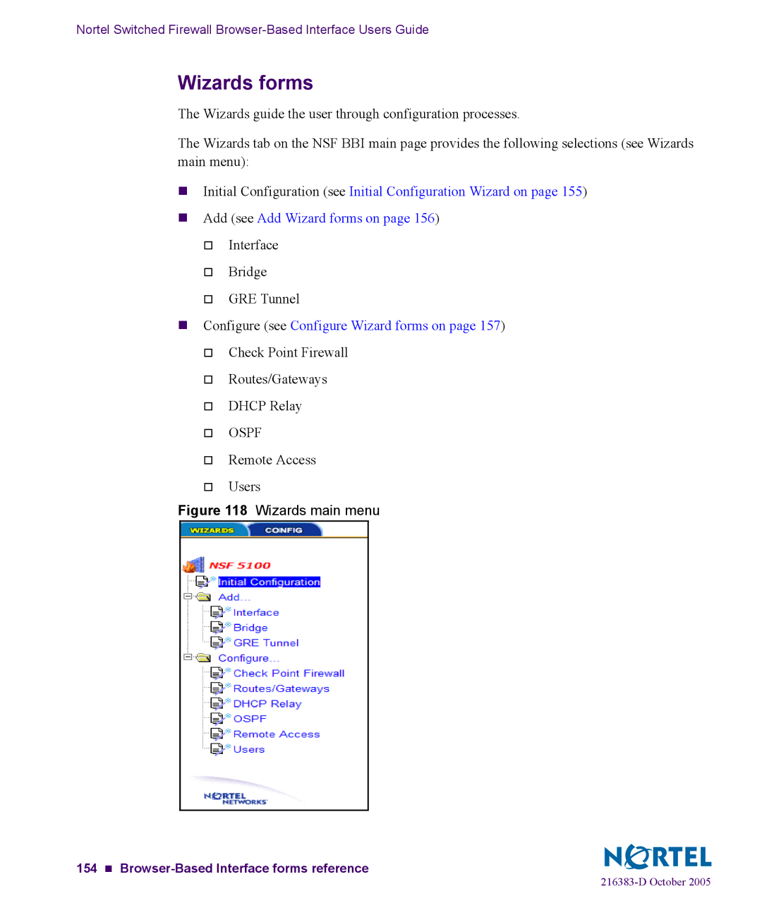 Nortel Networks 5100 manual Wizards forms, † Remote Access † Users 