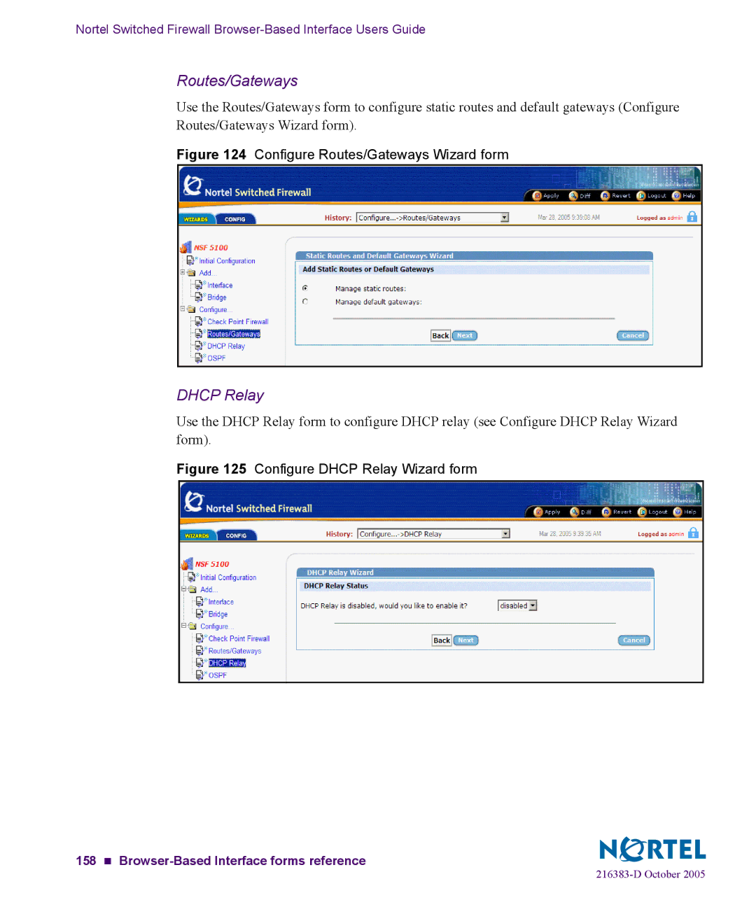 Nortel Networks 5100 manual Routes/Gateways, Dhcp Relay 